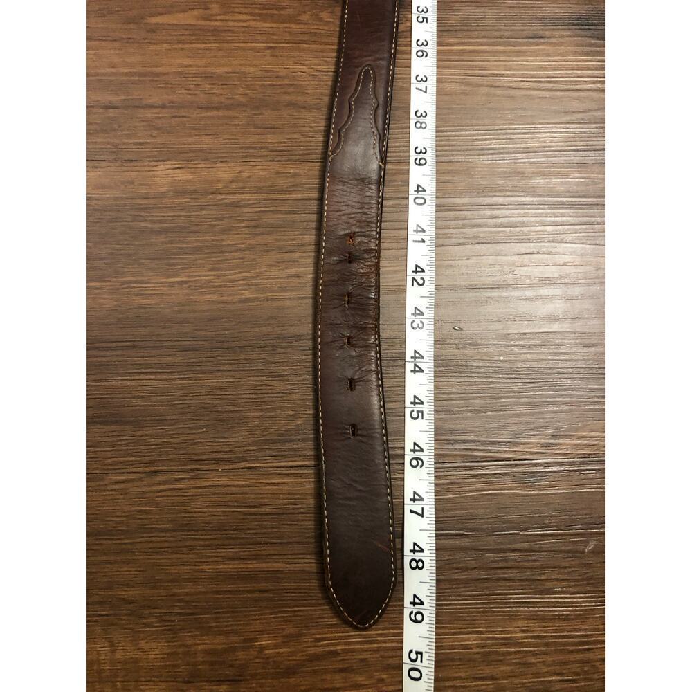 Silver Creek Collection Leather Belt Western Brown Cowboy Rodeo Made in USA - Picture 10 of 10